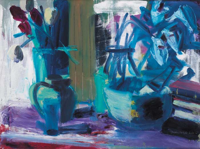 OBJECTS AND TULIPS, 2002 by Brian Ballard RUA (b.1943) at Whyte's Auctions