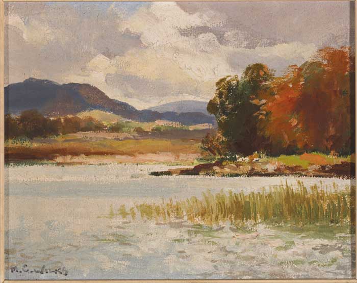 A CORNER OF GLEN LOUGH, COUNTY DONEGAL by Maurice Canning Wilks RUA ARHA (1910-1984) at Whyte's Auctions