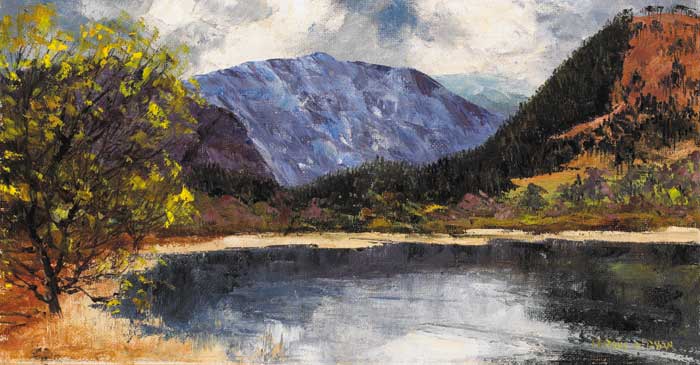 THE LAKE AT GLENDALOUGH, COUNTY WICKLOW by Fergus O'Ryan RHA (1911-1989) RHA (1911-1989) at Whyte's Auctions