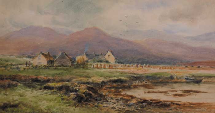 AT ACHILL SOUND, ACHILL ISLAND, COUNTY MAYO by Alexander Williams RHA (1846-1930) at Whyte's Auctions