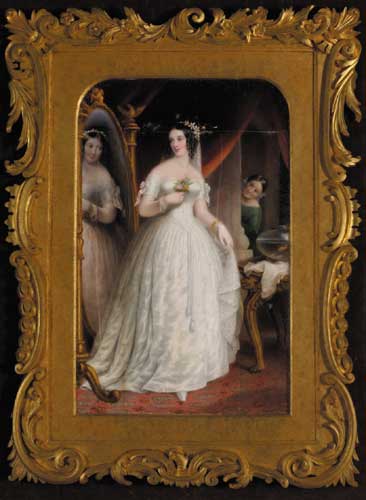 A YOUNG BRIDE BEFORE A MIRROR at Whyte's Auctions