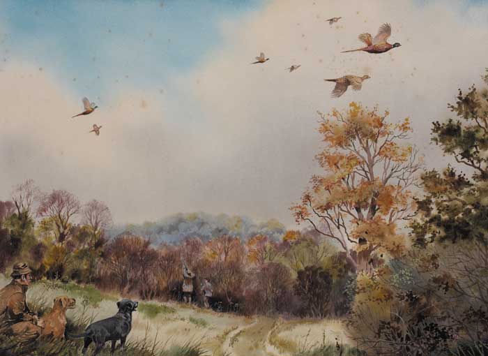 THE PHEASANT SHOOT by Robert W. Milliken (1920-2014) (1920-2014) at Whyte's Auctions