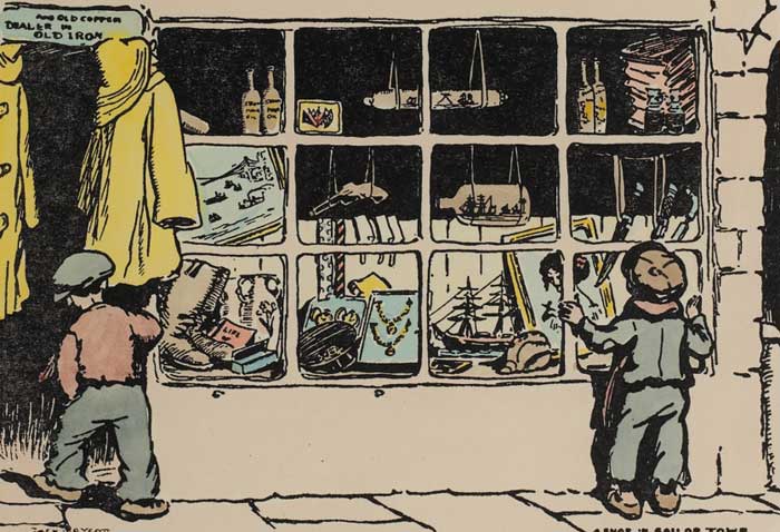 A SHOP IN SAILOR TOWN by Jack Butler Yeats RHA (1871-1957) at Whyte's Auctions