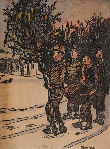 THE WREN BOYS, CRICA 1904 by Jack Butler Yeats RHA (1871-1957) RHA (1871-1957) at Whyte's Auctions