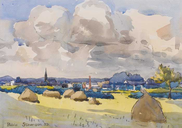 VIEW OF BALLYMONEY, COUNTY ANTRIM, 1933 by Patric Stevenson sold for �550 at Whyte's Auctions