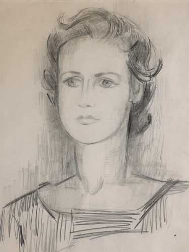HEAD OF A GIRL by Norah McGuinness HRHA (1901-1980) at Whyte's Auctions