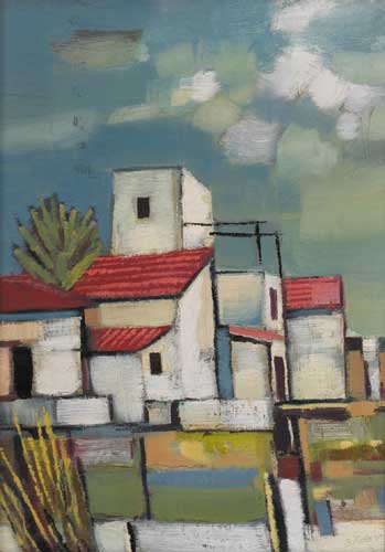 BASQUE VILLAGE NEAR MONSERRAT, CATALONIA by Eric Patton sold for �750 at Whyte's Auctions