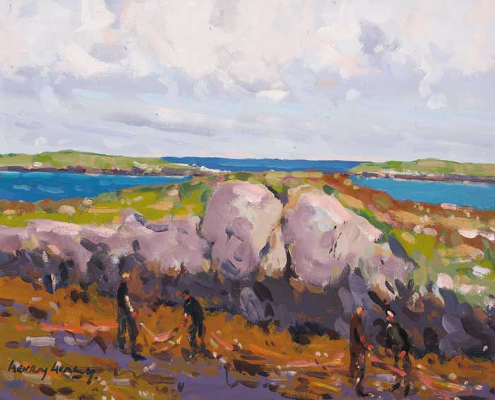SEAWEED HARVEST, 1976 by Henry Healy RHA (1909-1982) at Whyte's Auctions