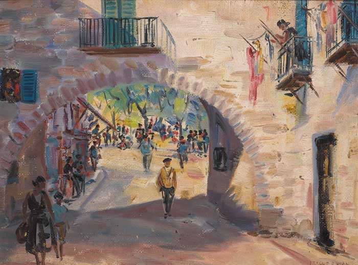 STREET, PALMA, MAJORCA by Fergus O'Ryan RHA (1911-1989) at Whyte's Auctions