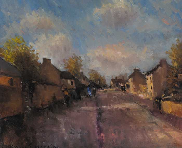 VILLAGE STREET by Norman J. McCaig (1929-2001) (1929-2001) at Whyte's Auctions