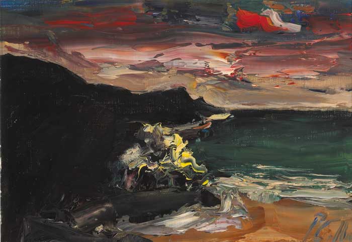 EVENING LIGHT AND SEA, COUNTY GALWAY by Peter Collis RHA (1929-2012) RHA (1929-2012) at Whyte's Auctions