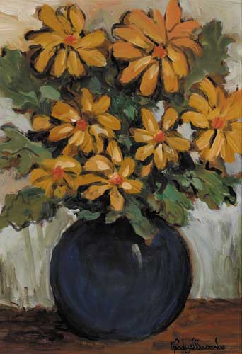 YELLOW FLOWERS by Gladys Maccabe MBE HRUA ROI FRSA (1918-2018) at Whyte's Auctions