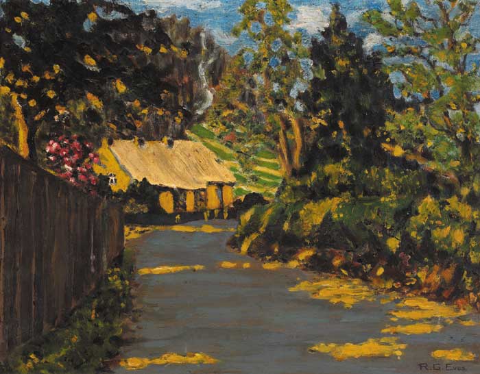 A CORNER OF OLD HOLYWOOD, SIX O'CLOCK ON A SPRING MORNING, MAY 1939 by Reginald  Grenville Eves sold for �1,000 at Whyte's Auctions