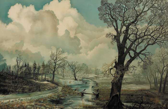 WINTER, 1978 by Liam Belton sold for �2,600 at Whyte's Auctions