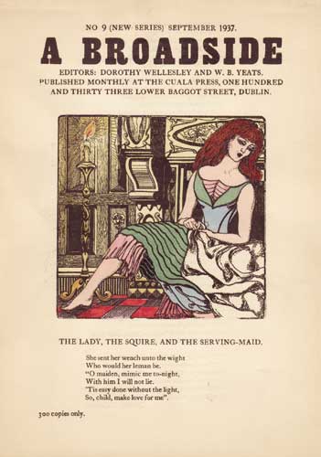 A Broadside, No. 9, New Series, September 1937, with a Kernoff illustration by Harry Kernoff RHA (1900-1974) at Whyte's Auctions