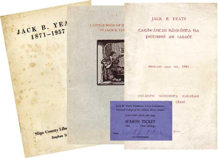 Two scarce exhibition catalogues, one signed by Yeats, and A Little Book of Drawings by Jack Butler Yeats RHA (1871-1957) at Whyte's Auctions