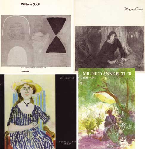 Solo exhibition and retrospective exhibition catalogues, various artists at Whyte's Auctions