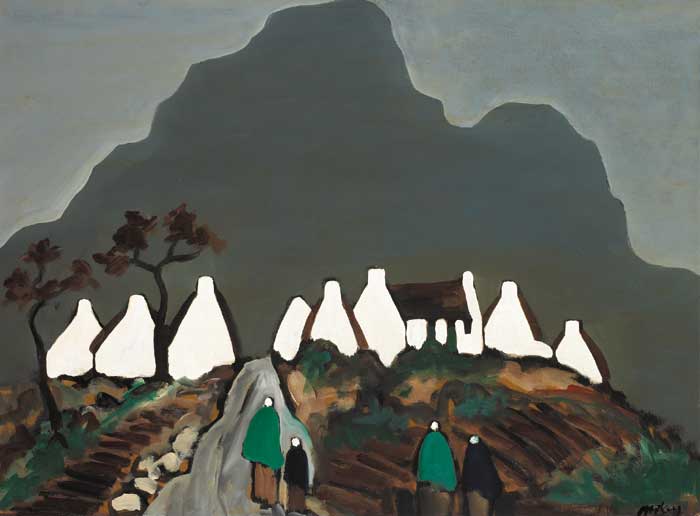 VILLAGE ON ACHILL by Markey Robinson (1918-1999) at Whyte's Auctions