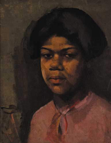 HEAD OF A BLACK GIRL by Eileen Reid (1894-1981) at Whyte's Auctions
