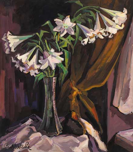 WHITE LILIES by Paul Nietsche (1885-1950) at Whyte's Auctions