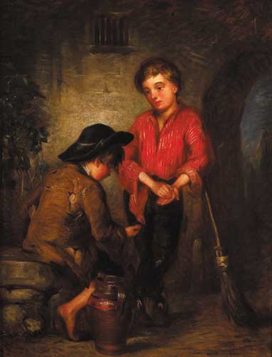 A SMALL WAGER, 1860 by Richard Staunton Cahill (1826-1904) at Whyte's Auctions