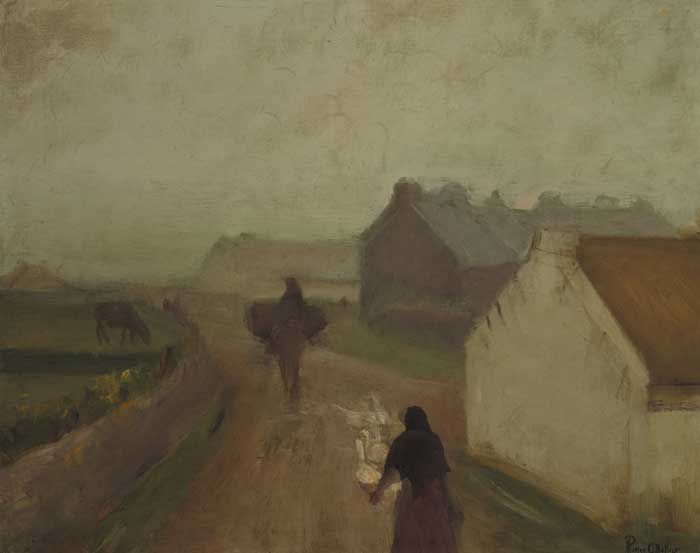 THE GOOSEHERD, 1912 by Michael Augustin Power O'Malley sold for �3,800 at Whyte's Auctions