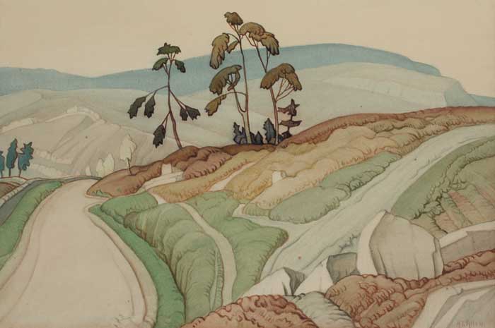 ROAD THROUGH A LANDSCAPE by Harry Epworth Allen RBA (1894-1958) RBA (1894-1958) at Whyte's Auctions