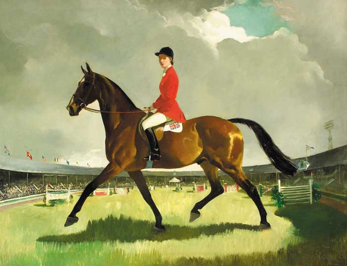 LADY ON HORSEBACK by Doris Clare Zinkeisen (1898-1991) at Whyte's Auctions