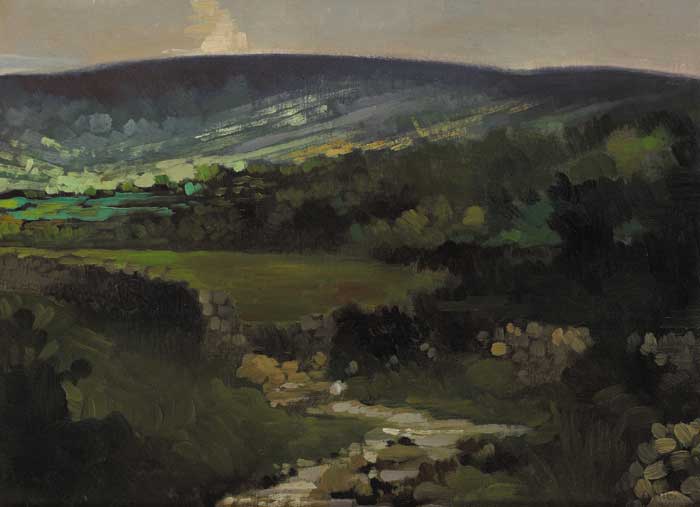 SUNLIGHT ON THE VALLEY, 1919 by Charles Vincent Lamb RHA RUA (1893-1964) at Whyte's Auctions