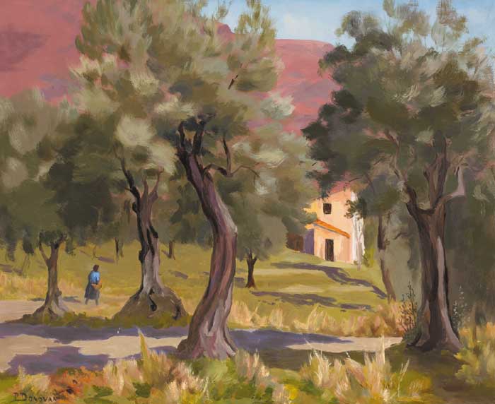 HOUSE AMONG THE OLIVE GROVES by Phoebe Donovan (1902-1998) at Whyte's Auctions