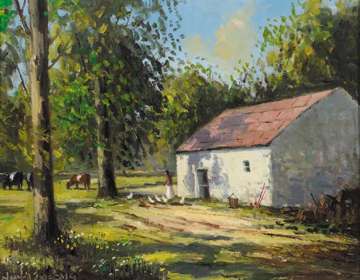 THE OLD COW SHED, CUNNINGBURN, COUNTY DOWN by Norman J. McCaig (1929-2001) at Whyte's Auctions