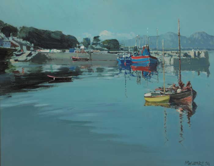 SUMMER AFTERNOON, ROUNDSTONE, CONNEMARA, 1984 by Cecil Maguire RHA RUA (1930-2020) at Whyte's Auctions