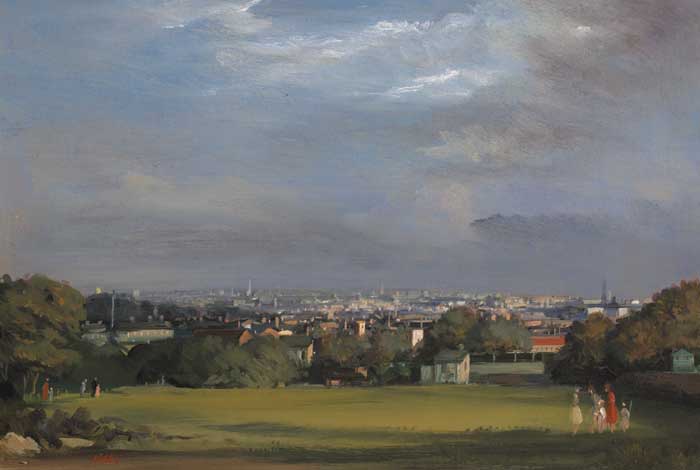 A VIEW OVER DUBLIN, 1979 by Niccolo d'Ardia Caracciolo RHA (1941-1989) at Whyte's Auctions