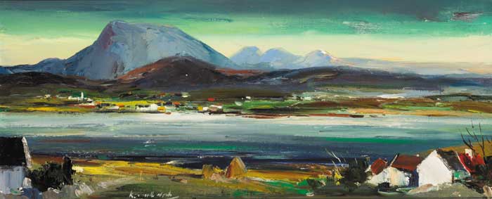 MUCKISH MOUNTAIN AND DUNFANAGHY FROM HORN HEAD by Kenneth Webb RWA FRSA RUA (b.1927) at Whyte's Auctions