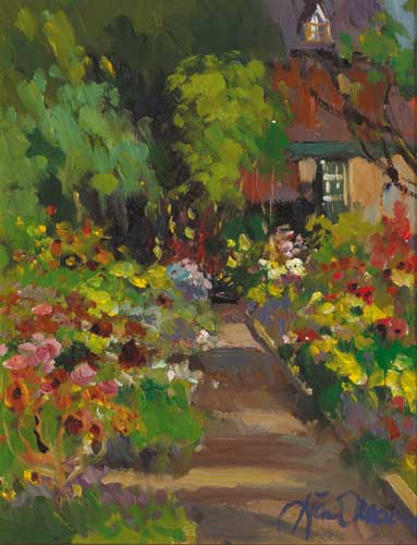 COTTAGE GARDEN by Liam Treacy (1934-2004) at Whyte's Auctions