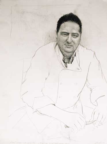 RICHARD CORRIGAN WITH PARING KNIFE, 2002 by Alan Parker sold for �1,350 at Whyte's Auctions
