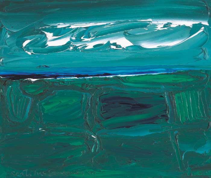 SHORELINE FIELDS, SLIGO, 1990 by Sen McSweeney HRHA (1935-2018) at Whyte's Auctions