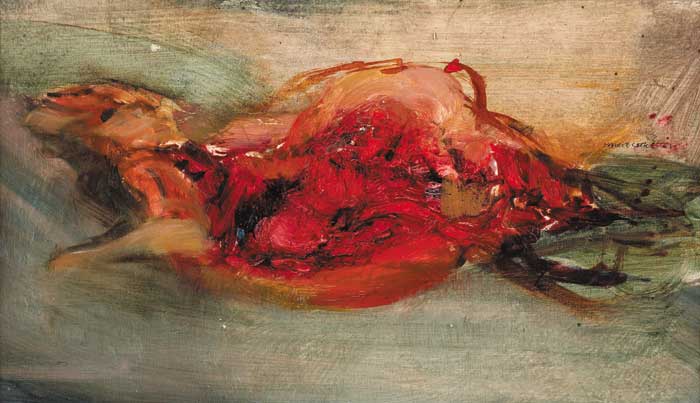 SHEEP CARCASS FLOATING, 1961 by Barrie Cooke sold for �7,000 at Whyte's Auctions