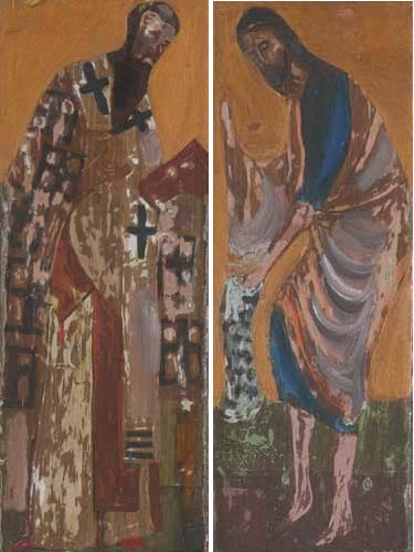 THE SAINTS - A PAIR by Markey Robinson (1918-1999) at Whyte's Auctions