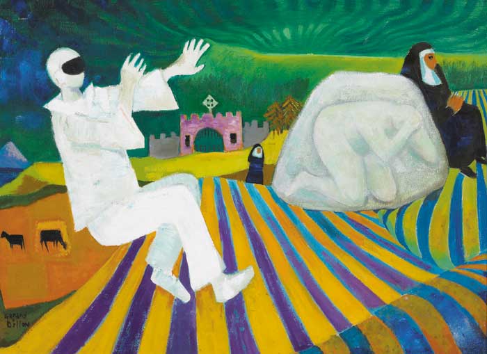 ENCOUNTER, circa 1968 by Gerard Dillon sold for �39,000 at Whyte's Auctions