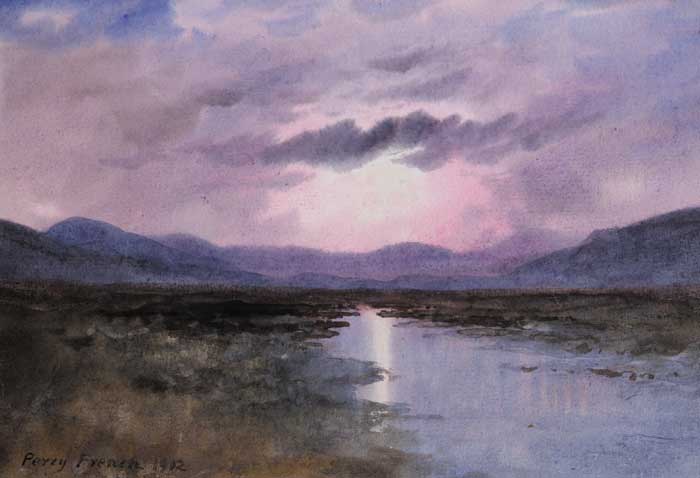 SUNRISE OVER BOG by William Percy French sold for �9,000 at Whyte's Auctions