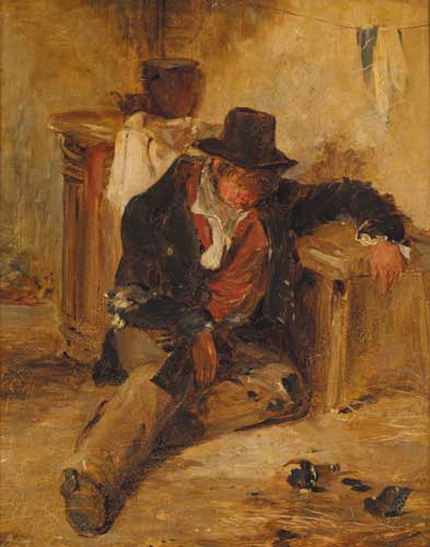 THE TOPER by Erskine Nicol ARA RSA (1825-1904) at Whyte's Auctions