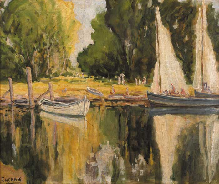SUMMER YACHTING by James Humbert Craig sold for �16,500 at Whyte's Auctions