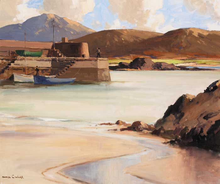 MALIN HARBOUR, COUNTY DONEGAL by Maurice Canning Wilks RUA ARHA (1910-1984) at Whyte's Auctions