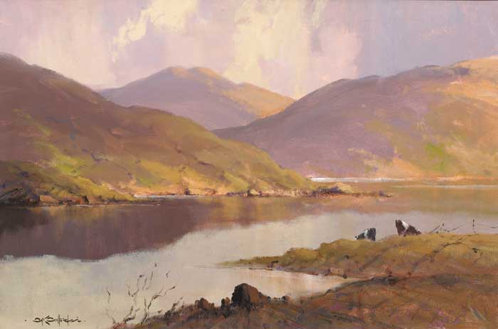 EVENING REFELCTIONS AT KILLARY, CONNEMARA by George K. Gillespie sold for �7,000 at Whyte's Auctions