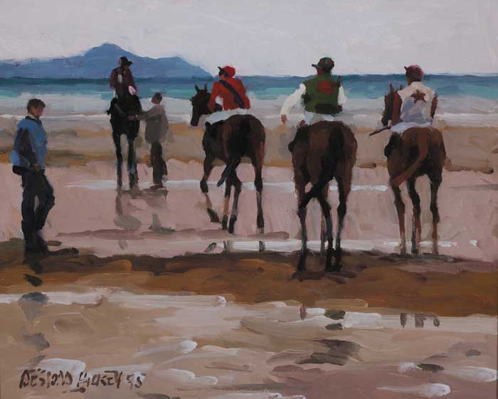 ONE MILE OUT - LAYTOWN RACES, 1995 by Desmond Hickey (1937-2007) at Whyte's Auctions