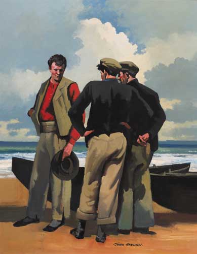 ON THE STRAND, INISHMANN, ARAN by John Skelton sold for �17,000 at Whyte's Auctions