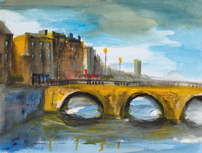 LIFFEY BRIDGE by Samus  Colmin (1925-1990) at Whyte's Auctions