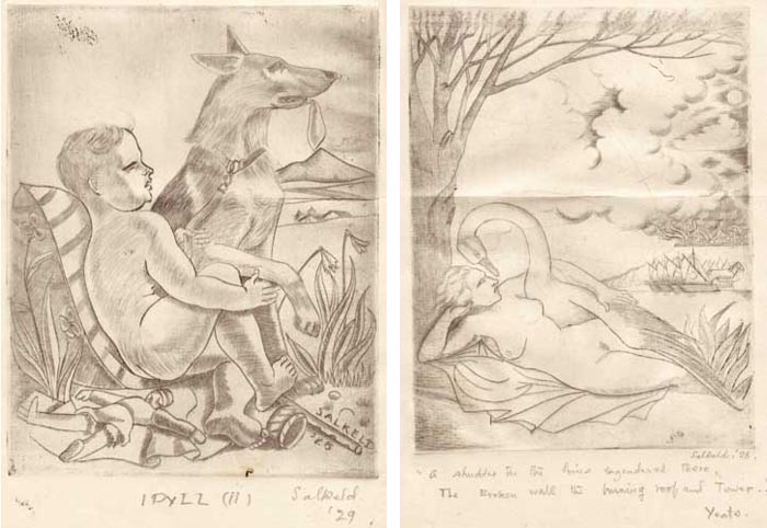 LEDA AND THE SWAN, 1928, and IDYLL II, 1929 (A PAIR) by Cecil Ffrench Salkeld sold for �460 at Whyte's Auctions