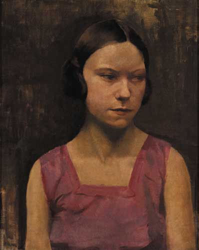 HEAD OF A GIRL IN A MAUVE DRESS by Eileen Reid (1894-1981) at Whyte's Auctions